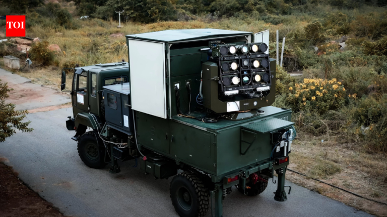Article banner: DRDO seeks an industry partner for counter-drone laser production